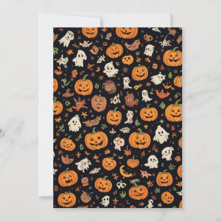 Halloween-Musterkarte Einladung
