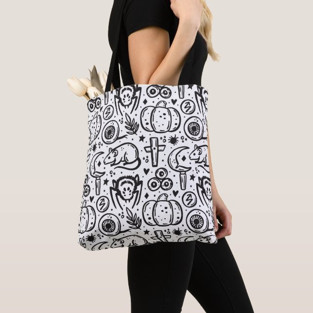 Halloween-Mustertasche. (Von Nahem)