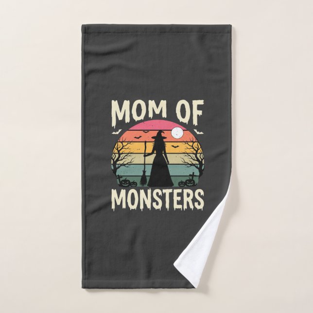 Halloween-Mutter der Monster Hexe Sonnenuntergang Handtuch (Handtuch)