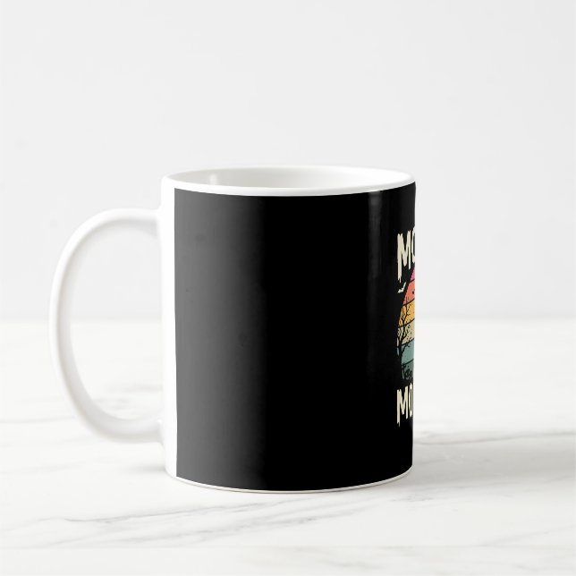 Halloween-Mutter der Monster Hexe Sonnenuntergang Kaffeetasse (Links)