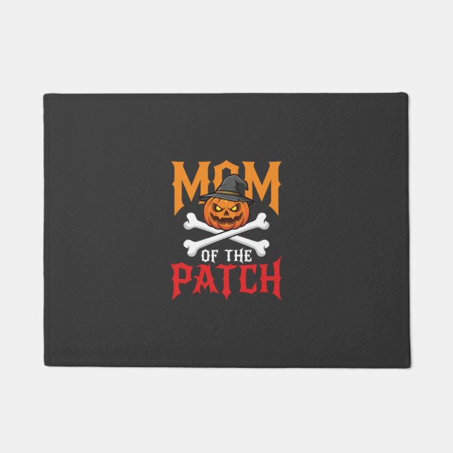 Halloween-Mutter des Patch-Kürbis-Hexe Fußmatte (Vorderseite)