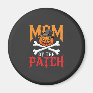 Halloween-Mutter des Patch-Kürbis-Hexe Magnet