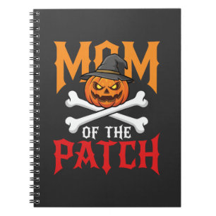 Halloween-Mutter des Patch-Kürbis-Hexe Notizblock