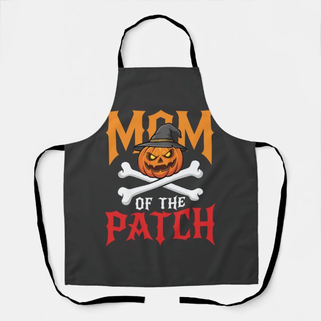 Halloween-Mutter des Patch-Kürbis-Hexe Schürze (Vorderseite)