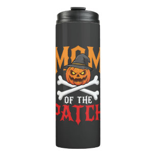 Halloween-Mutter des Patch-Kürbis-Hexe Thermosbecher