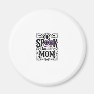 Halloween-Mutter Gruseliges Vintage-Stickerei-Shir Magnet