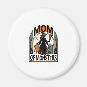 Halloween-Mutter-Shirt Gruseliges Monster-Familien Magnet