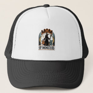Halloween-Mutter-Shirt Gruseliges Monster-Familien Truckerkappe
