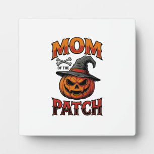 Halloween-Mutter-Shirt Kürbis Knochen Vintage Art_ Fotoplatte