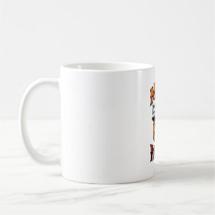 Halloween-Mutter-Shirt Kürbis Knochen Vintage Art_ Kaffeetasse