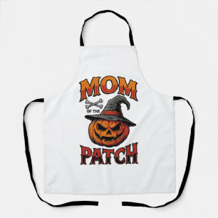 Halloween-Mutter-Shirt Kürbis Knochen Vintage Art_ Schürze