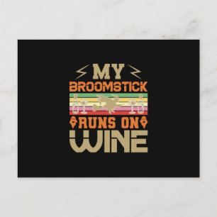 Halloween My Broomstick Postkarte