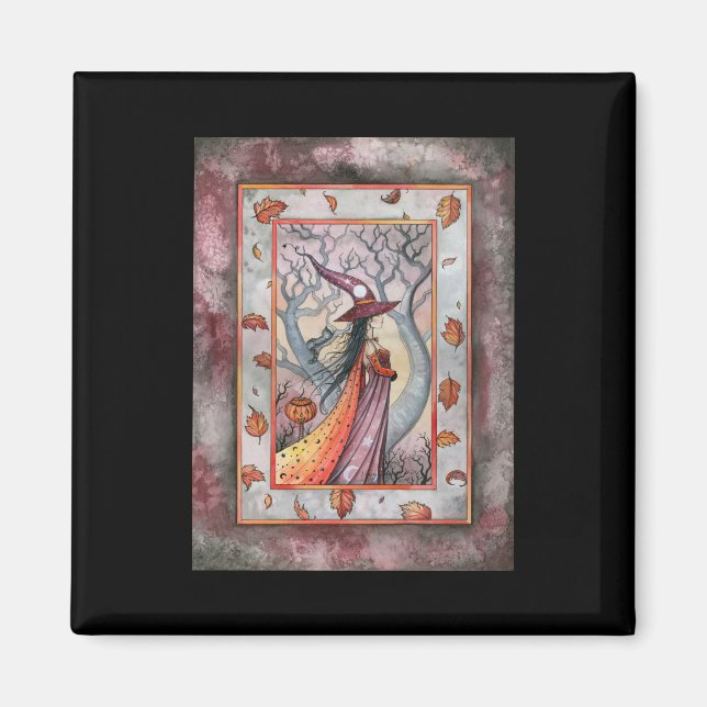 Halloween Mystic Hexe von Molly Harrison Magnet (Vorne)