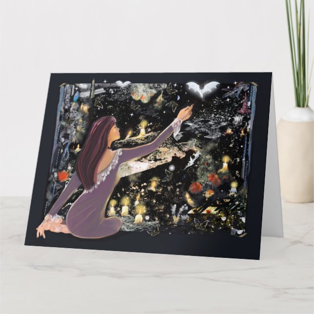 Halloween Mystique Karte (Vorderseite)