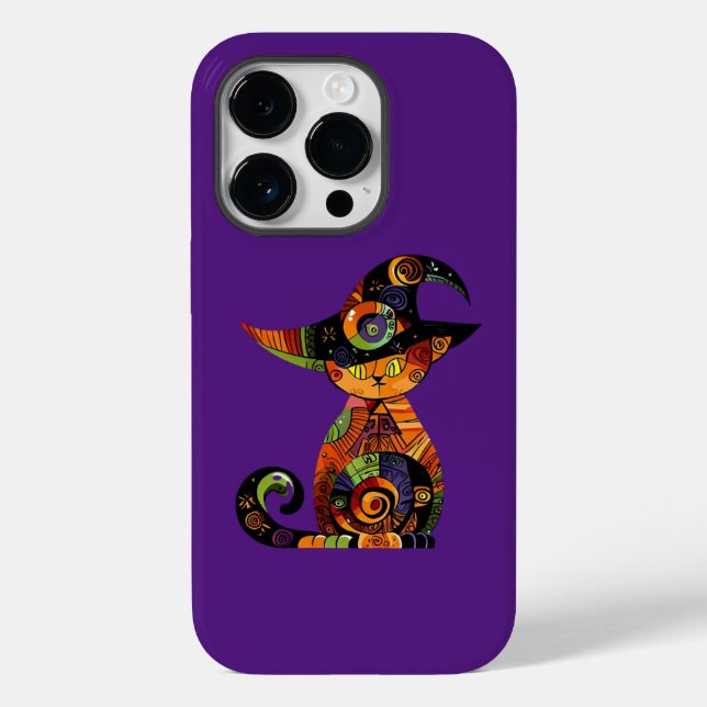 Halloween/mystisch/Katze/Fall Case-Mate iPhone Hülle (Rückseite)