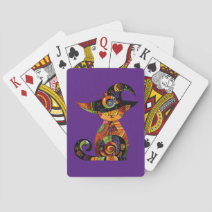 Halloween/mystisch/Katze/Fall Spielkarten