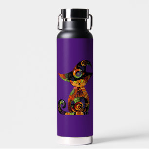 Halloween/mystisch/Katze/Fall Trinkflasche