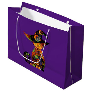 Halloween/mystisch/Katze/Herbst Große Geschenktüte