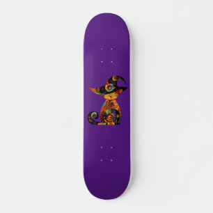Halloween/mystisch/Katze/Herbst Skateboard