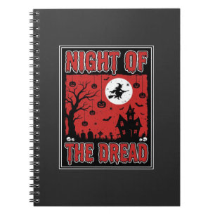 Halloween-Nacht des schrecklichen Spukhauses Notizblock