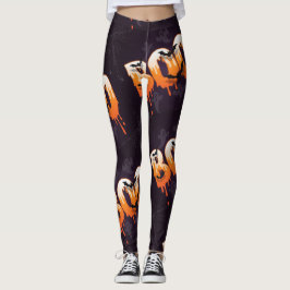 Halloween-Nacht-Illustration Leggings