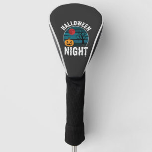 Halloween-Nacht-Kürbisbaum-Vektor Golf Headcover