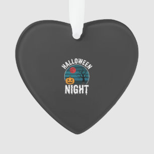 Halloween-Nacht-Kürbisbaum-Vektor Ornament