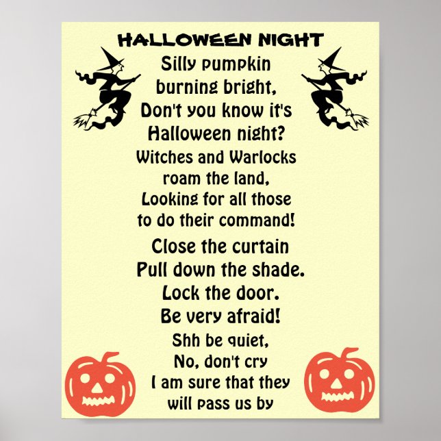 HALLOWEEN NACHT POSTER (Vorne)