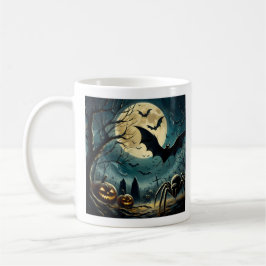 Halloween-Nacht-Szene-Tasse Kaffeetasse
