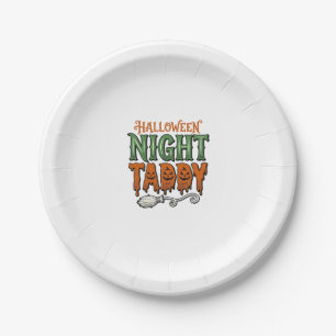 Halloween Nacht Taddy Vintage Hexenbesen-Shirt De Pappteller