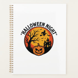 Halloween Nacht Vintage Gravur Grusel Szene T-Shir Planer