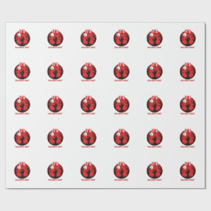 Halloween Nacht Vintage Gravur Vektor Design_1 Geschenkpapier