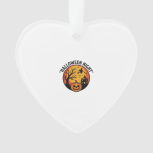Halloween Nacht Vintage-Stich Szene T-S Ornament