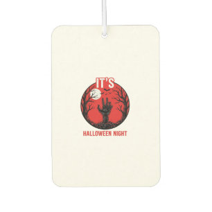 Halloween-Nacht Vintage-Stichvektor-Design_1 Autolufterfrischer