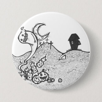Halloween-Nachtknopf Button