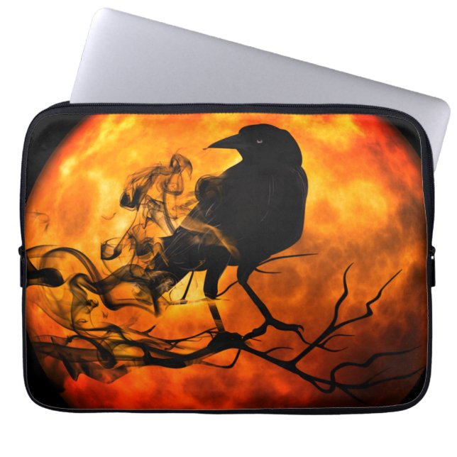 Halloween-Nachtraf Laptopschutzhülle (Vorderseite)