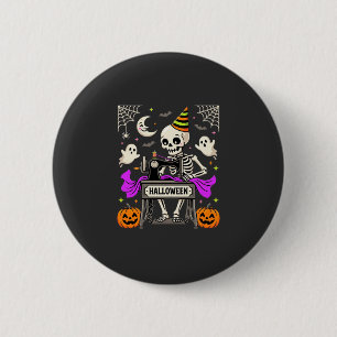 Halloween Nähen Skelett Gruseliger Geist Kürbis Nä Button
