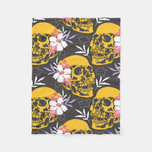 Halloween nahtloses Muster mit farbenfrohen und be Fleecedecke