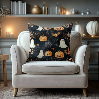 Halloween Name Pillow – Pumpkins, Ghosts & Autumn Kissen