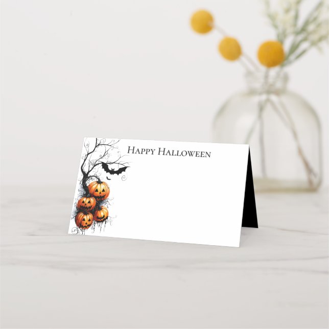 Halloween Namensplatzkarten Platzkarte (Vorderseite)