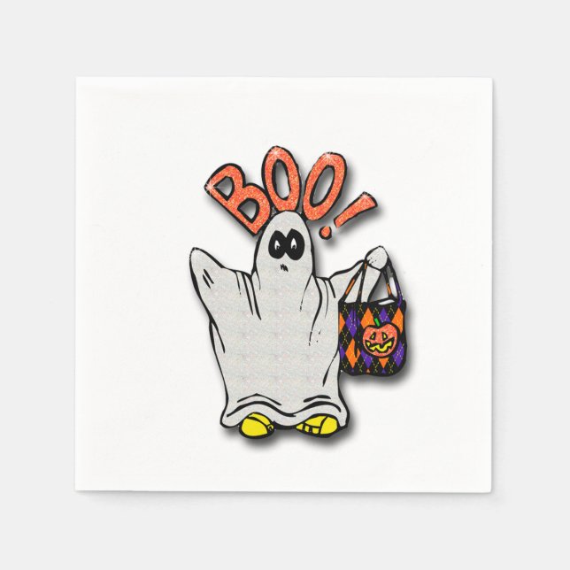 Halloween Napkin/Geist Serviette (Vorderseite)