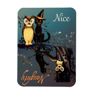Halloween Naughty oder Nice Magnet   Katzenhaie