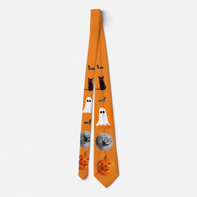 Halloween Neck Tie Krawatte (Rückseite)