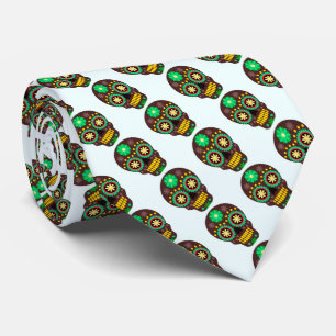 Halloween Necktie Skulls Krawatte