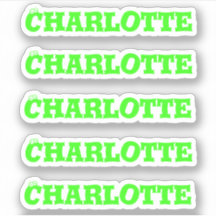 Halloween | Neon Green Name Aufkleber