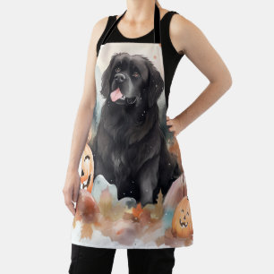 Halloween Neufundland mit Pumpkins Beängstigend Schürze
