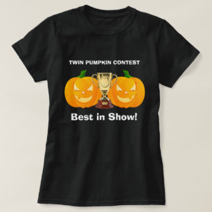 HALLOWEEN Neuheiten Sport TWIN PUMPKIN WETTBEWERBS T-Shirt