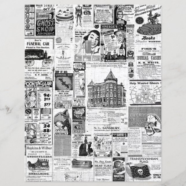 Halloween Newspaper Classifieds (Vorderseite)
