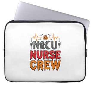 Halloween NICU Krankenpfleger Crew Vintage-Typogra Laptopschutzhülle