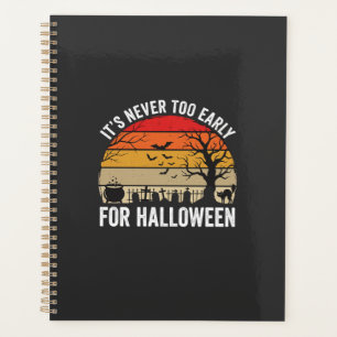 Halloween Nie Zu Früh Vintage Sonnenuntergang Planer